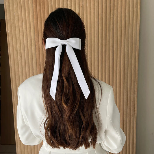 Kitty clip-on hair bow