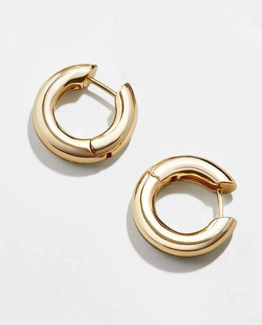 Anne chunky hoop earrings